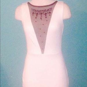 White fitted dress